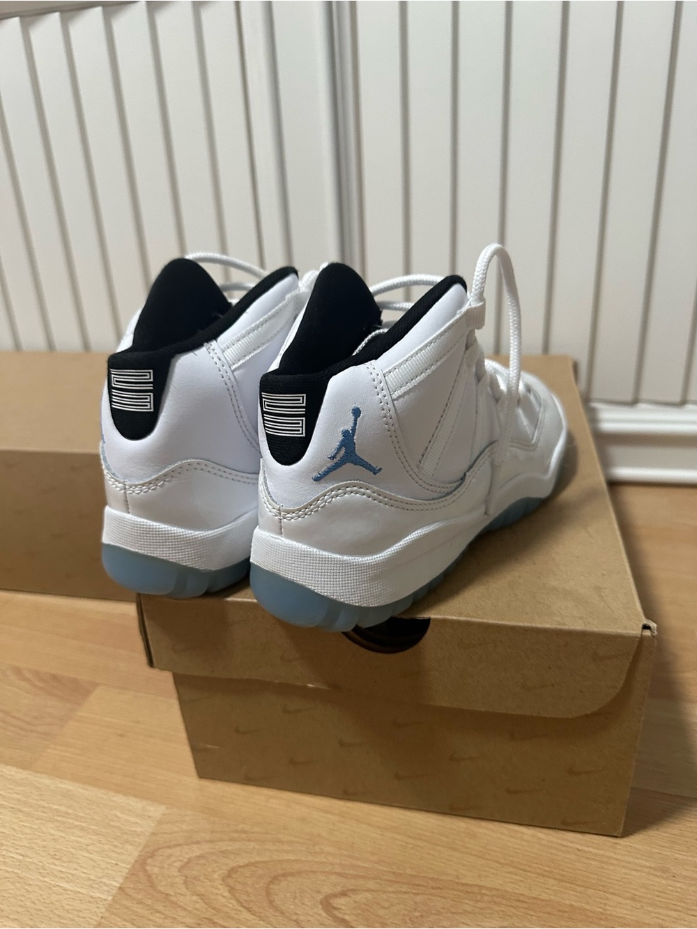 Kids White Jordans - Picture 4 of 5